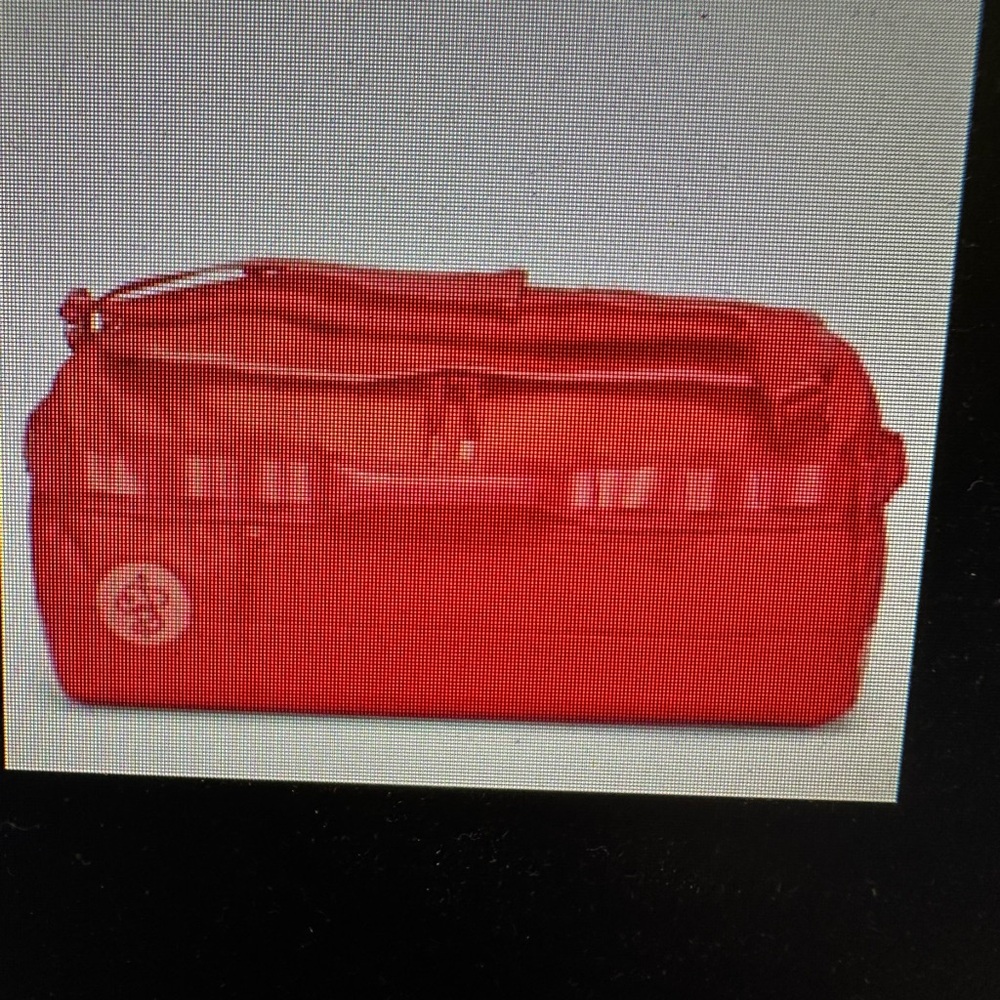 Stylish Red Travel Duffel Bag